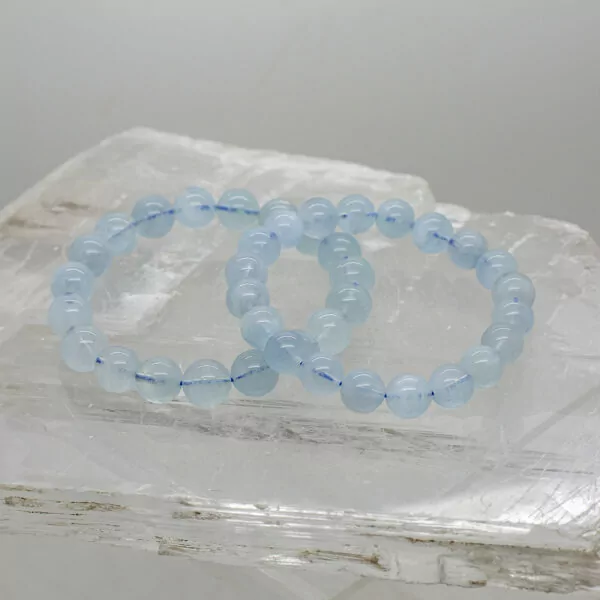 aquamarine bead bracelet