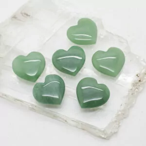 green aventurine heart