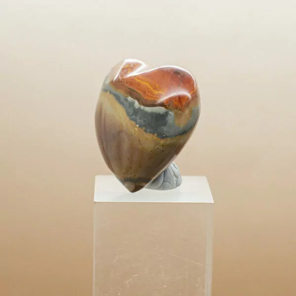 polychrome jasper heart