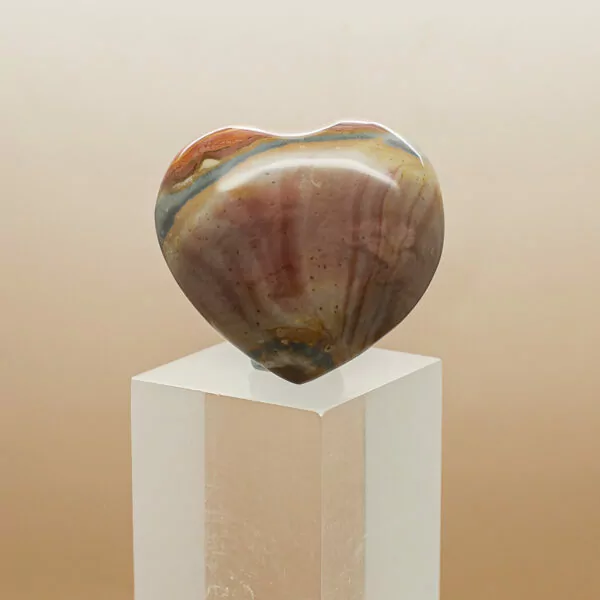 polychrome jasper heart