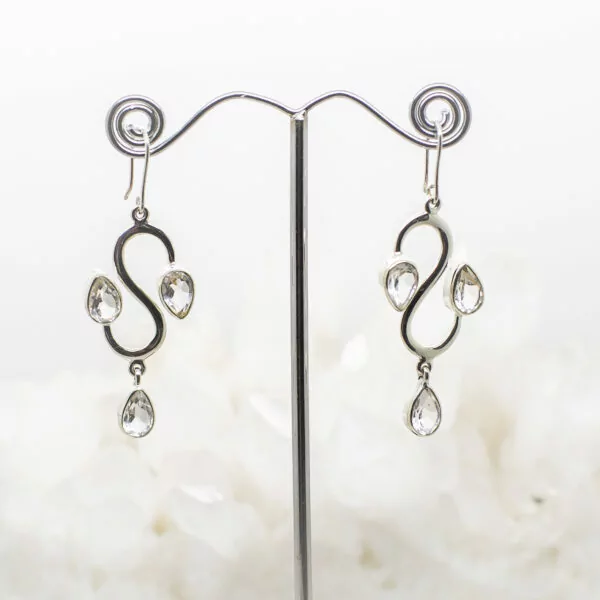 quartz earrings