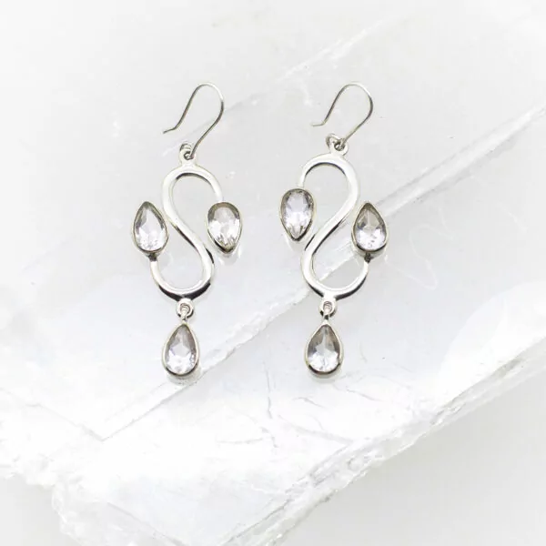 quartz earrings