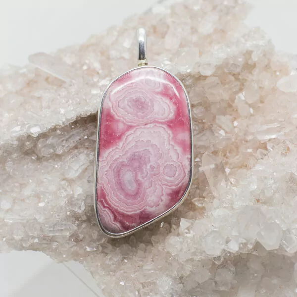 rhodochrosite pendant