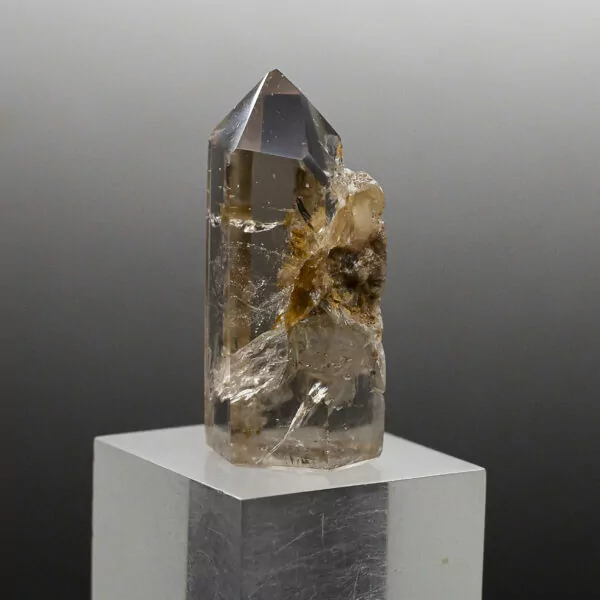 pale smokey quartz point