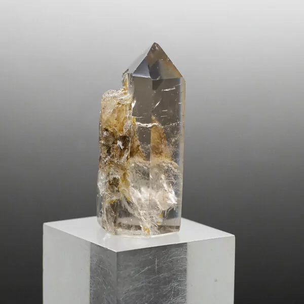 pale smokey quartz point