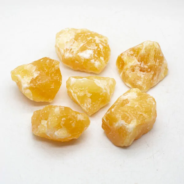 natural orange calcite