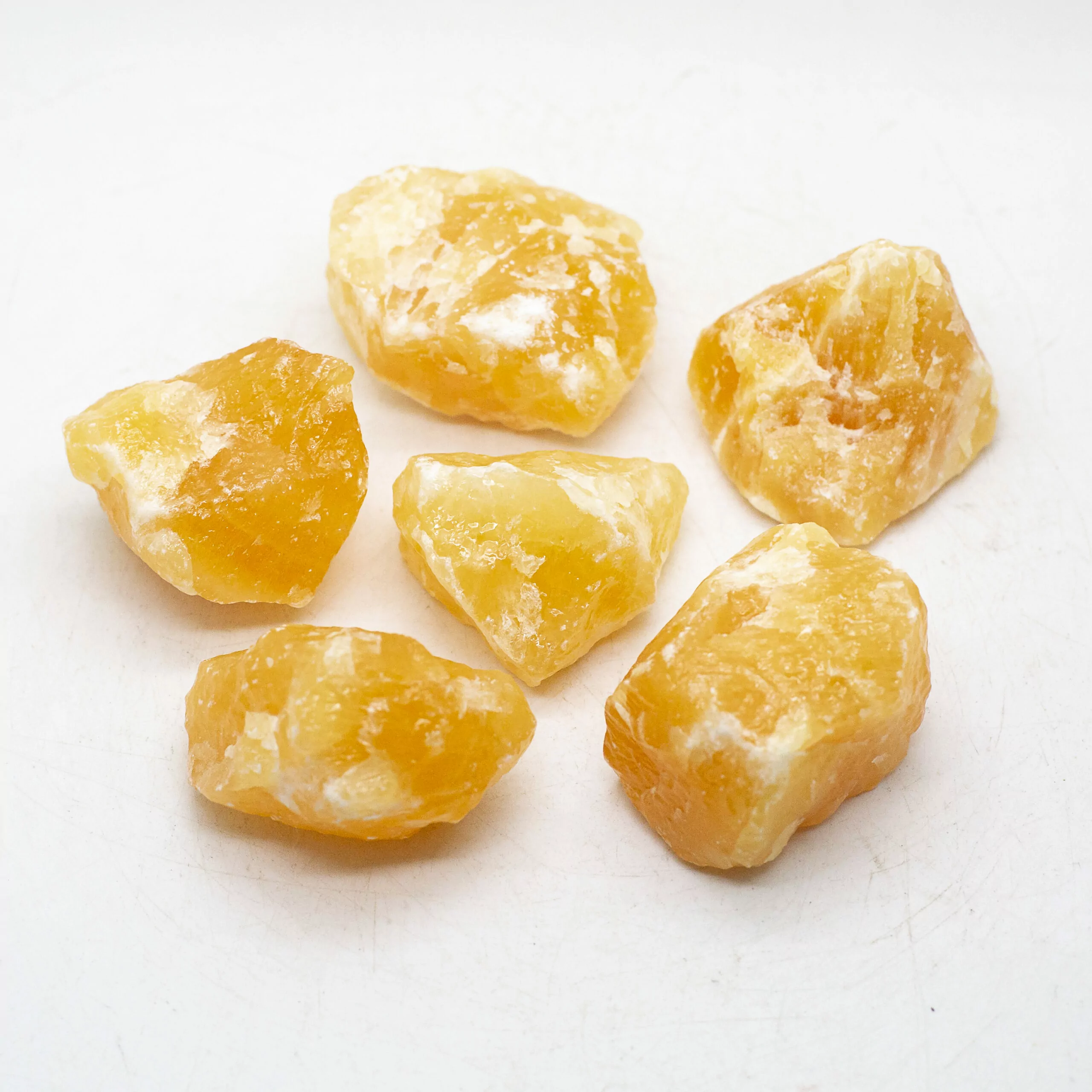 natural orange calcite