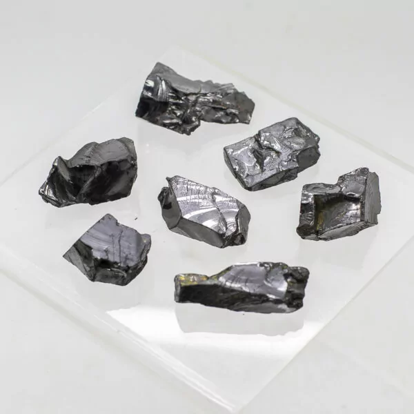 elite silver shungite pieces