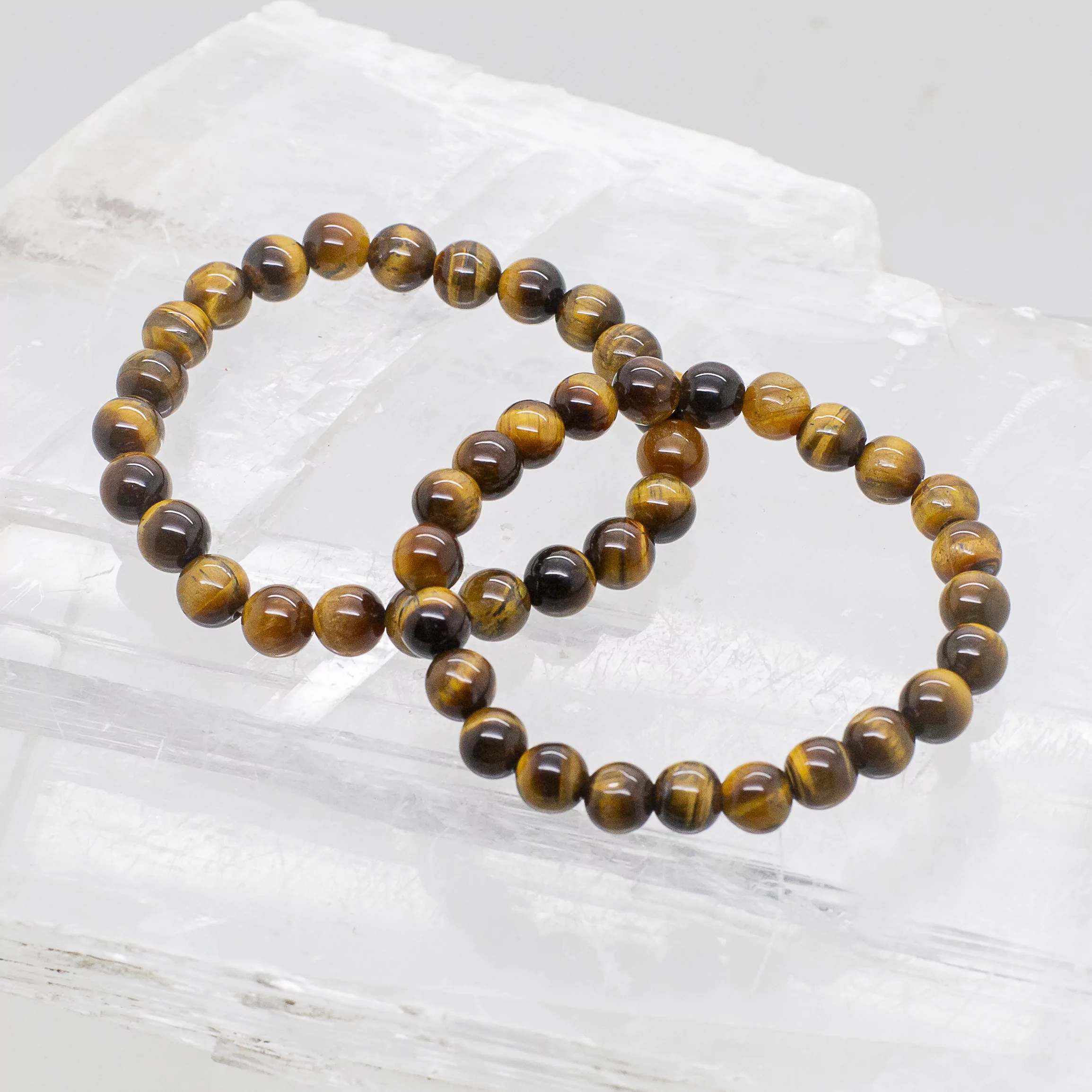 tiger eye 8mm bead bracelet