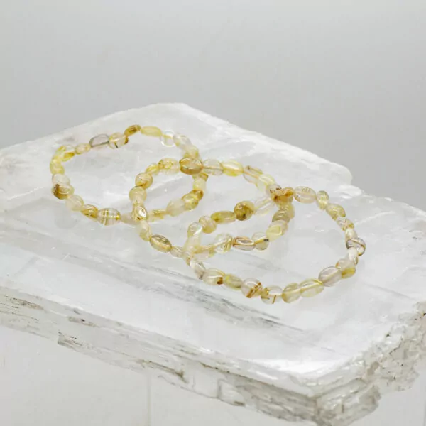 rutilated quartz bracelet