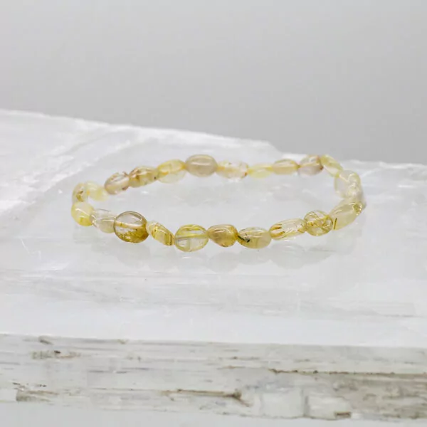 rutilated quartz bracelet