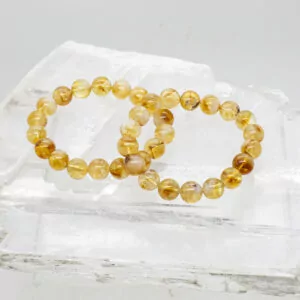 citrine 10mm bead bracelet