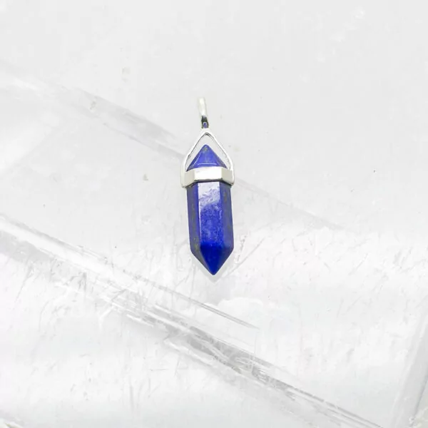 lapis lazuli double terminated pendant