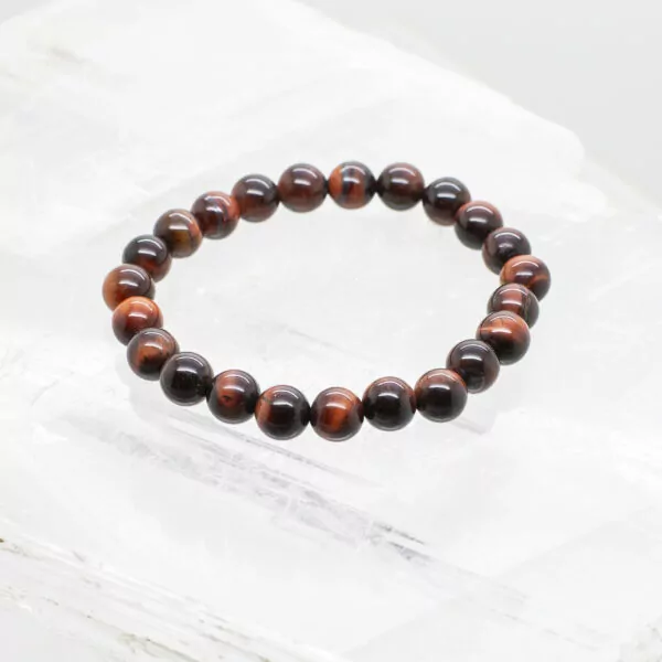 Red tiger eye 8mm bead bracelet