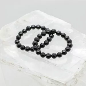 black tourmaline 10mm bead bracelet