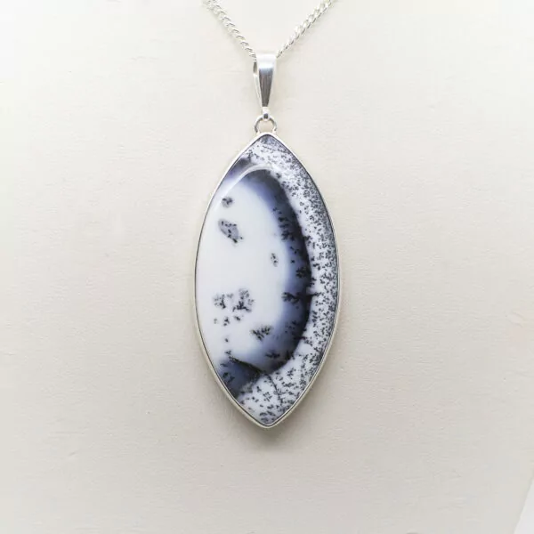 dendritic opal pendant