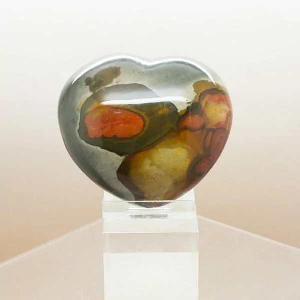 polychrome jasper heart