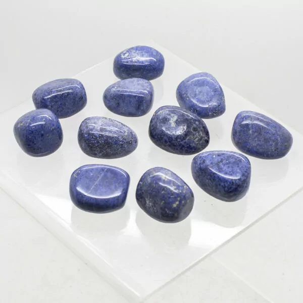 dumortierite tumbled stone