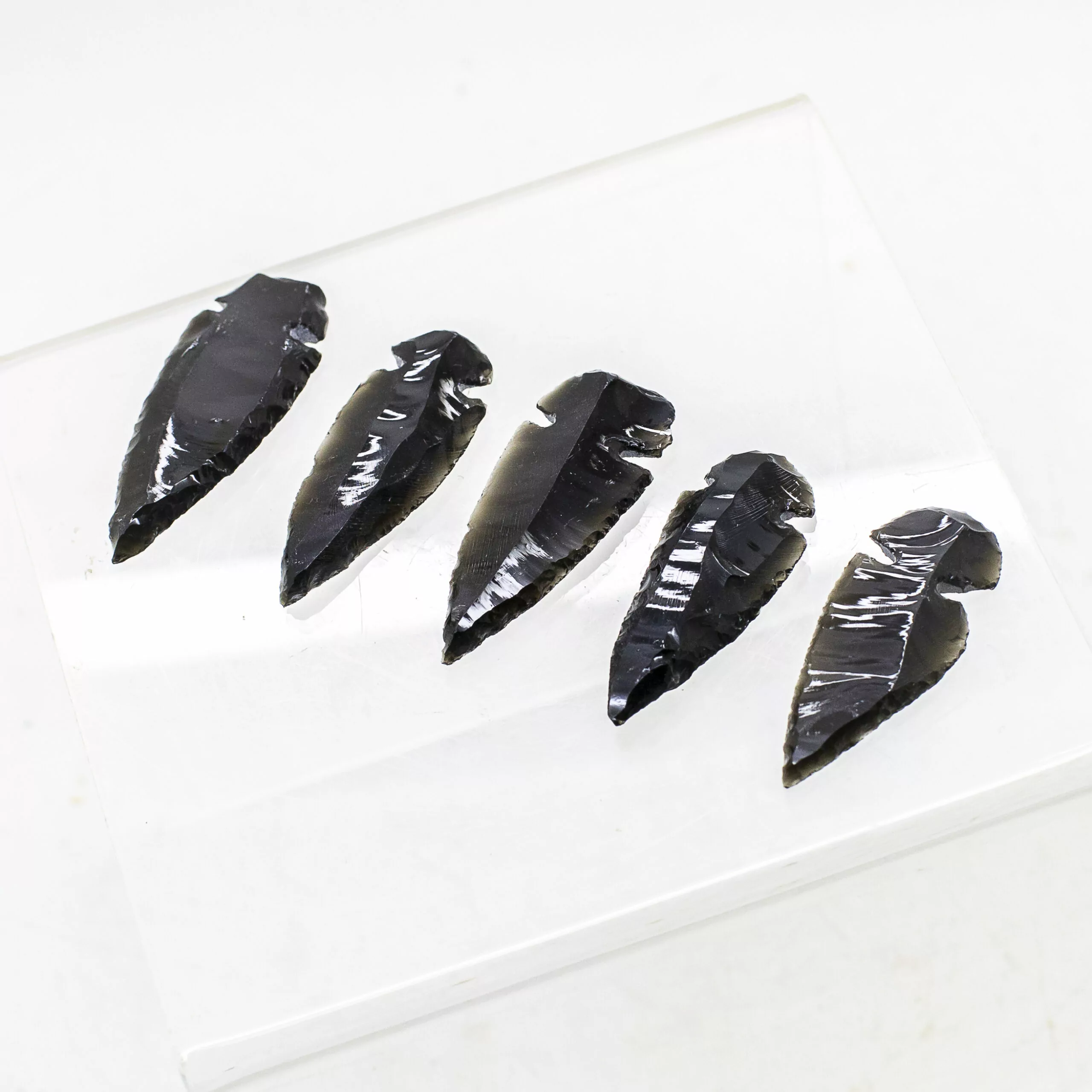 black obsidian arrowhead