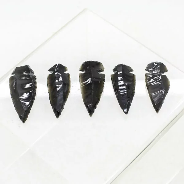 black obsidian arrowhead