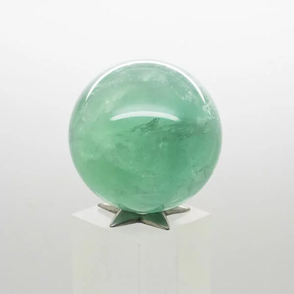 green fluorite sphere