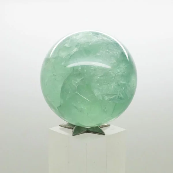 green fluorite sphere