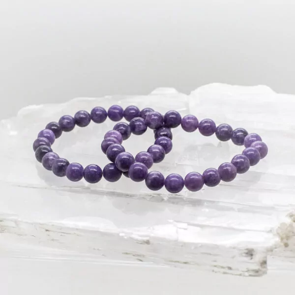 lepidolite 8mm bead bracelet