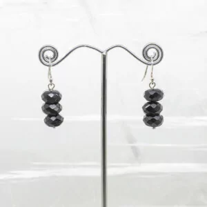 black agate earrings