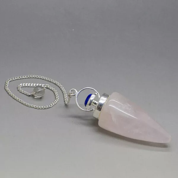 rose quartz and lapis lazuli pendulum