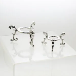 metal crystal ball stand
