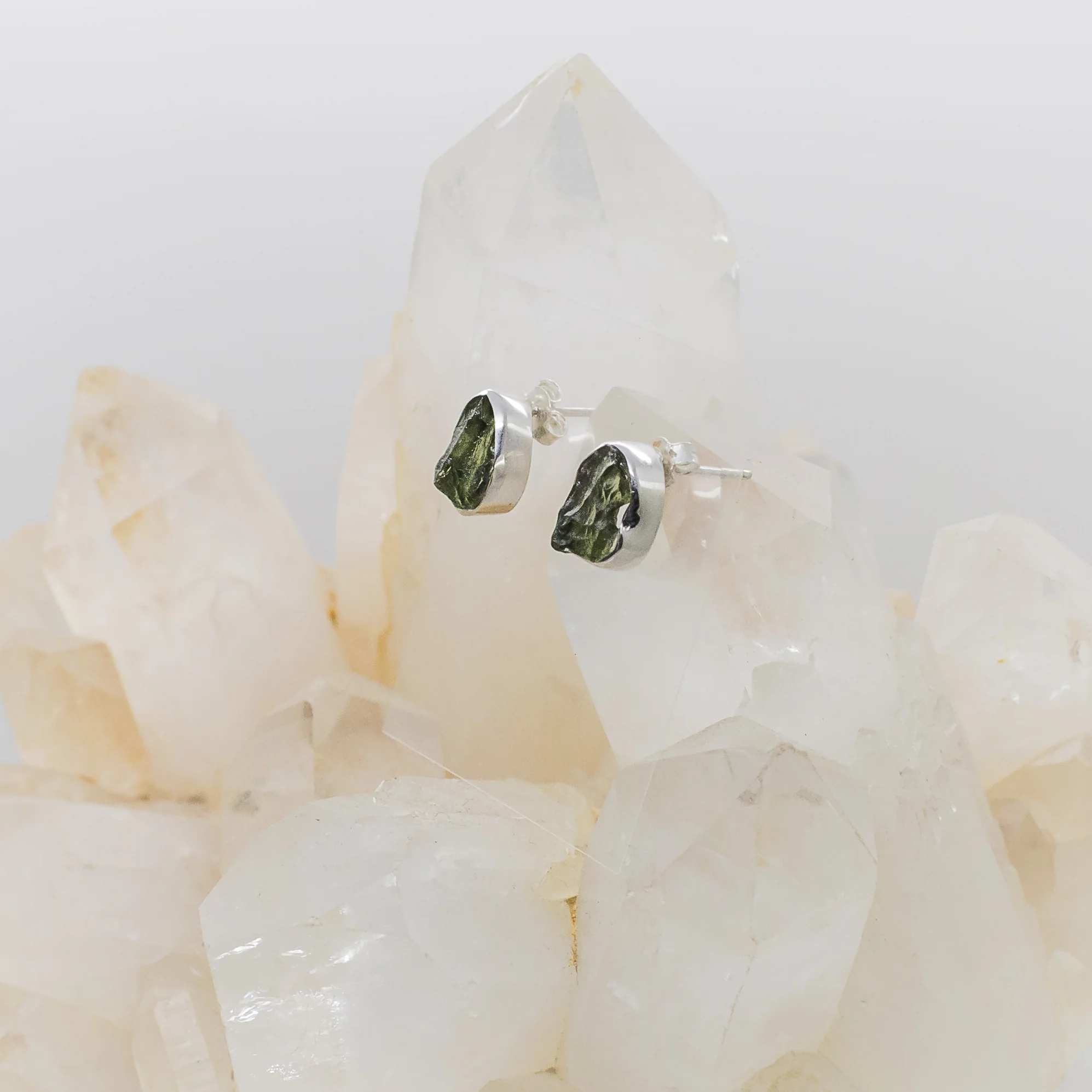 moldavite studs