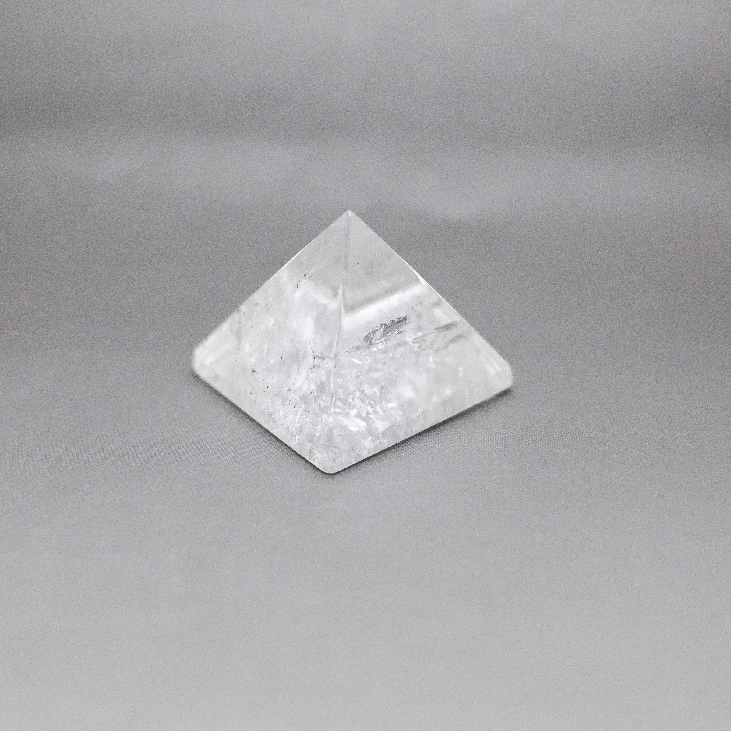 clear quartz pyramid
