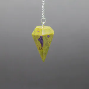 serpentine & stitchtite pendulum