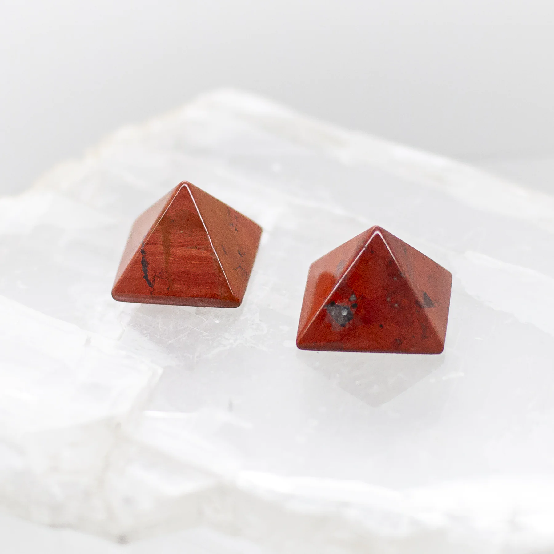 red jasper pyramid