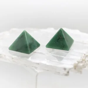 green aventurine pyramid