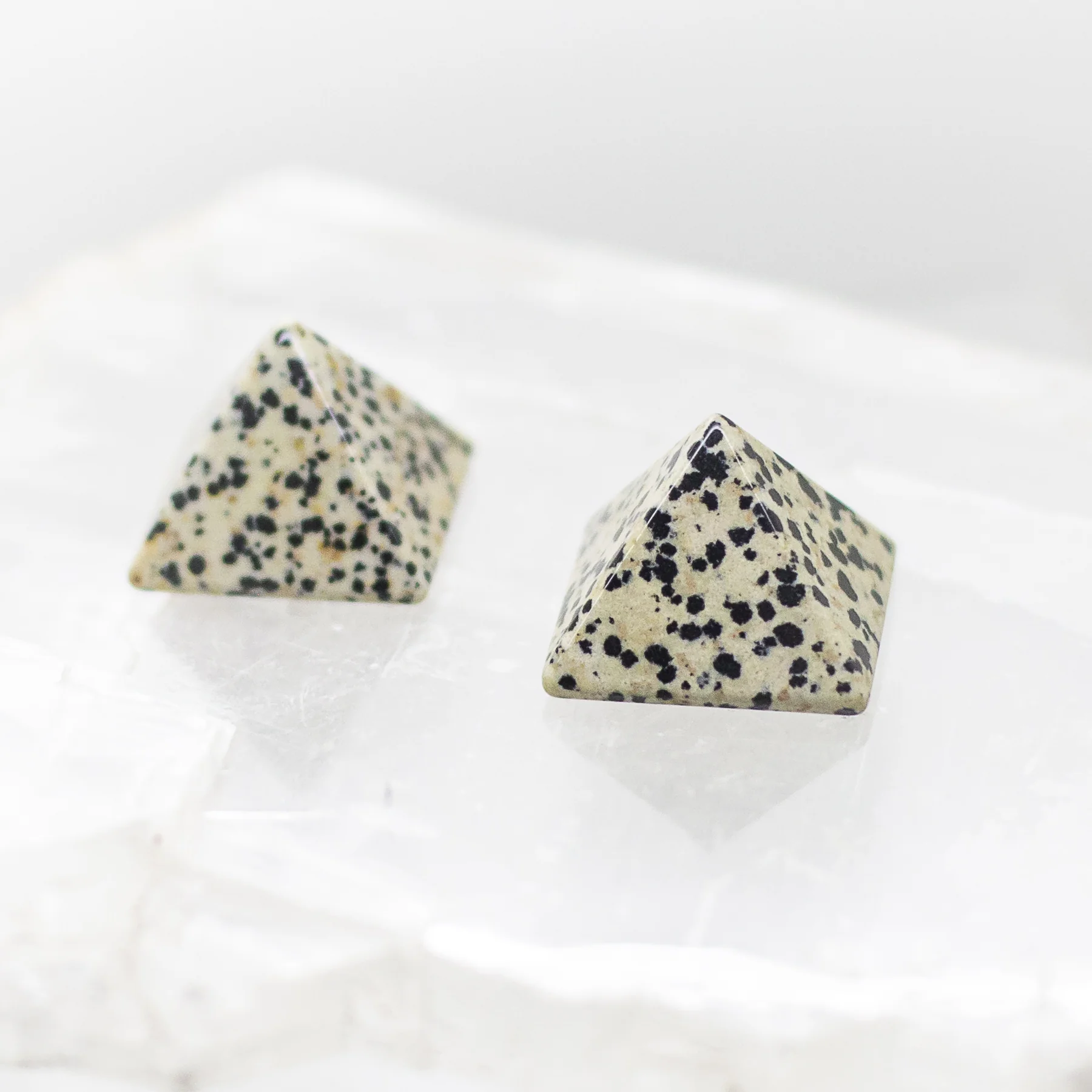 dalmation jasper pyramid